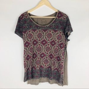 Lucky brand geometric print tee